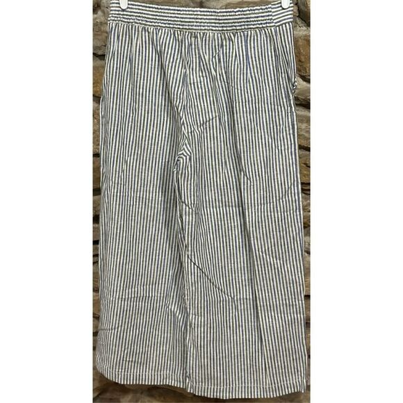 Women’s NWT Max Studio Striped Linen Blend Wide Leg Pants Size Large - Picture 3 of 7